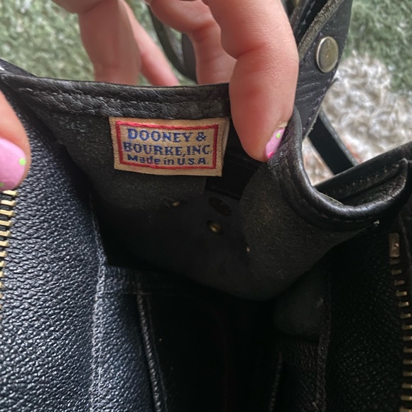 Black Leather Dooney and Bourke - Picture 3 of 5